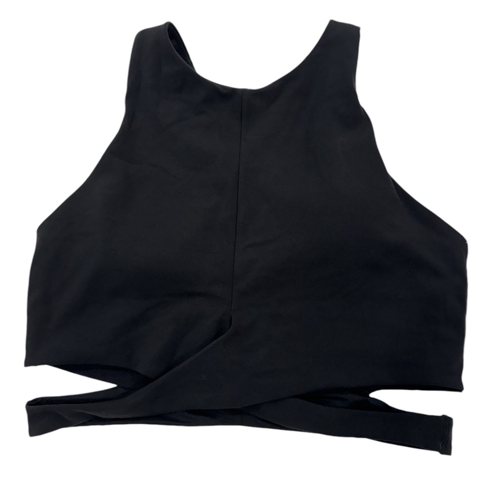 ATHLETA Conscious Cut Out Crop D-DD Active Workout Yoga Black NWT Size Small